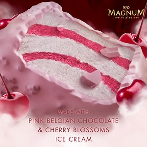 79K views · 10K reactions | Bite into pleasure with Magnum Cherry Blossoms. Available in select supermarkets, convenience stores and community resellers nationwide. Shop now! | Magnum | Facebook