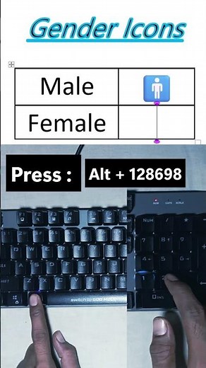 Gender Icons Hidden Symbols in MS Word | MS Word Tips and Tricks | #typing #keyboard #symbols
