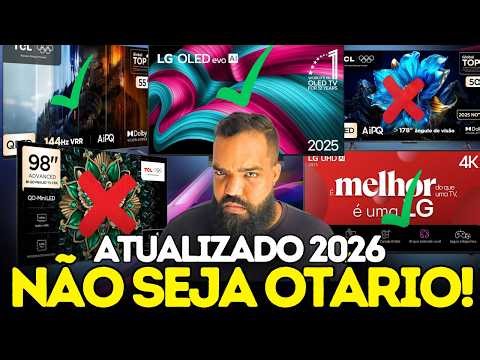 MUDOU TUDO EM 2026 - 5 Melhores SMART-TV para COMPRAR AGORA! (BOA E BARATA!!!)