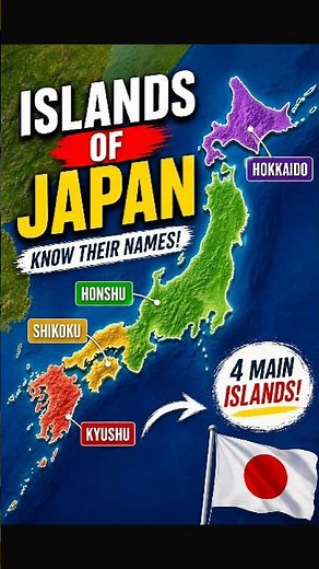 Can You Name Japan’s 4 Main Islands? 🤔