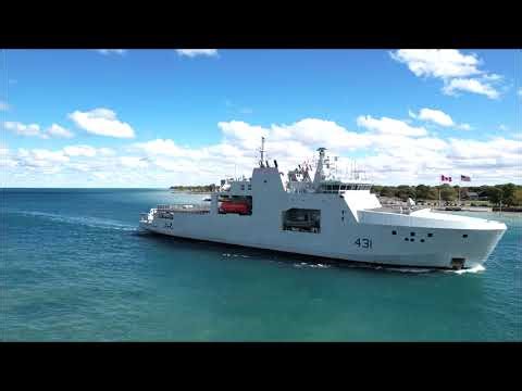 HMCS MARGARET BROOKE - Downbound Port Huron, Michigan 10-8-2025