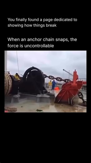 How Things Break on Instagram: "A ship’s anchor system can fail when the forces acting on the vessel exceed what the anchor, chain, and seabed can physically hold. Anchors are not designed to “hook” the seafloor like a claw in rock; instead, they dig into sediment and rely on weight, friction, and angle to resist movement. When wind, waves, or strong currents increase, the horizontal force on the ship grows. If that force becomes stronger than the anchor’s holding power, the anchor begins to dra