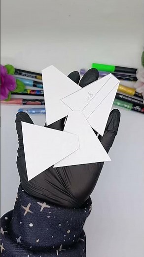 3D PYRAMID OPTICAL ILLUSION 😱 #tutorial #diy #papercraft #opticalillusion