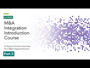M&A Post-Merger Integration Introduction Training - 5/5