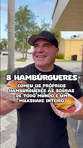 Quantos HAMBURGUERS você consegue COMER? 🍔