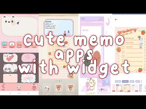 cute memo apps | with widget📝