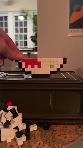 ghost (Boo) pixel art #pixelart #boo #ghost #minecraftpixelart