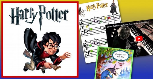 Harry Potter : Partition, démonstration au piano et conte musical
