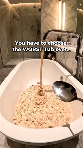 CrystalEcho.AI on Instagram: "Comment „guide“ and i‘ll DM you my step-by-step tutorial for free. Which tub is the worst? #foodlover #tub #asmrvideo #bathtub #blowup"
