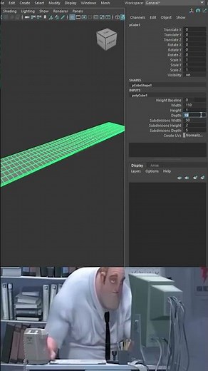 Noob vs Pro Artist - 3D Fast Roll Modeling in Maya #mayatutorial #mayatips #shorts