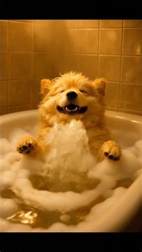 🤔 What Did This Dog Just Do in the Bath?! 🛁🐶💨