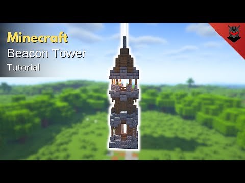 Minecraft: How to Build a Medieval Beacon Tower | Beacon Tower (Tutorial)