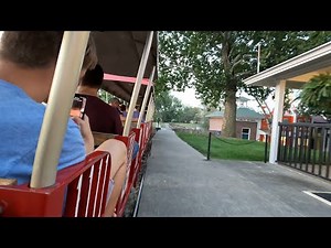 "A -Train" POV train ride at Adventureland