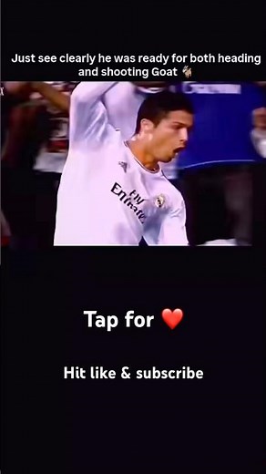 Ronaldo’s Insane High Jump Header Goal! 🐐⚽ | Unreal Aerial Finish #ronaldo #speed #shorts #messi