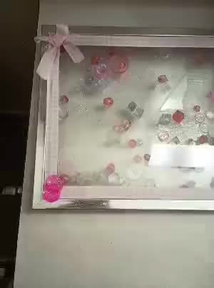 just made this with two picture frames and some gems I made great for perfumes and vanities#fypシ #genx