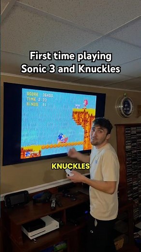 First time playing Sonic the Hedgehog 3 and Knuckles! 🦔🦔🦔