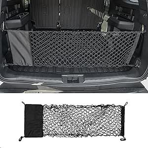 Cargo Net Compatible with 2021-2025 2026 Toyota 4Runner Envelope Style Trunk Storage and Organizer Dense Mesh with Storage Bags Luggage Net for 2025 4 Runner Accessories