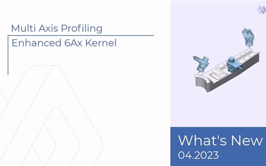 【ModuleWorks 2023.04】多轴仿形切削——增强的6轴内核