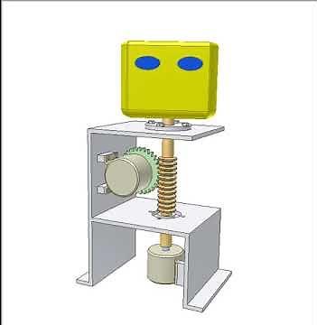 Robot head of 2 DoF (up-down and turn) 2