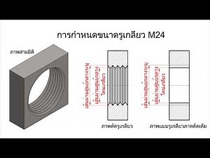 ตอน : ภาพฉาย 3 ด้าน / บอกขนาดรูเกลียว 3/30