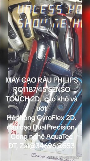 MÁY CẠO RÂU PHILIPS RQ1187/45 SENSO TOUCH 2D, , Zal@34696@553