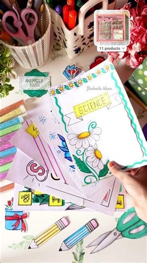 EASY BORDER DESIGNS/PROJECT WORK DESIGNS/CORNER AND SIDE BORDER DESIGN #shehnilakhan