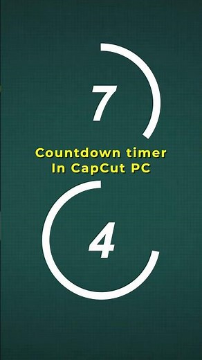 How to create countdown timers in CapCut PC.