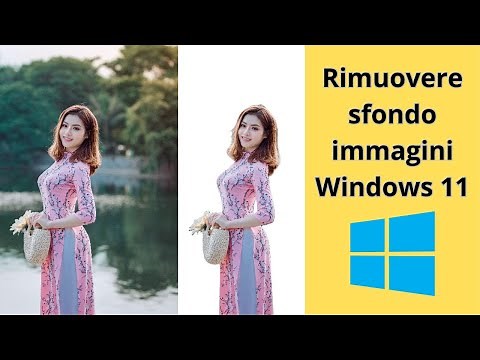 Rimuovere sfondo immagine su Windows 11