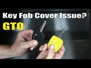GTO/Monaro Ignition Key/Remote Rubber Fob Cover Problem & Simple Fix