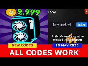 *ALL CODES WORK* Bitcoin Miner ROBLOX | MAY 16, 2025