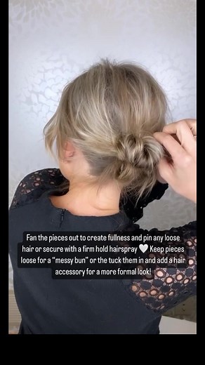 Easy Double Bun Hairstyle Tutorial for Short Fine Hair