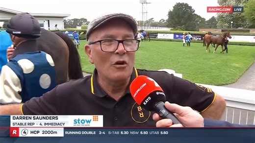 Darren Saunders catches up with Nigel on behalf of Trent Busuttin and Natalie Young following Immediacy's impressive win at Mornington 🗣️ | Racing.com