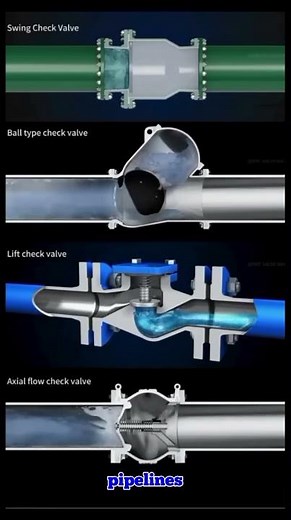 Swing, Ball, Lift & Axial Check Valve – Simple Explanation