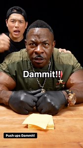 Payback is Hell @bayashi_tv !! - DAMMIT! - When youre pushing 281lbs on your back! - @realchefrush #cheesecake | Chef Andre Rush