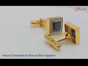 Cufflinks Details Certified Jewellery by Djewels 0.61 Carat Natural...