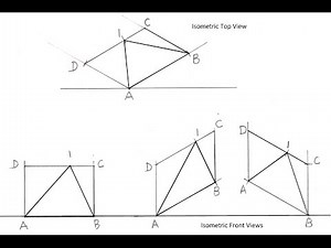 4.2-Drawing Isometric Views of any Triangular shaped lamina