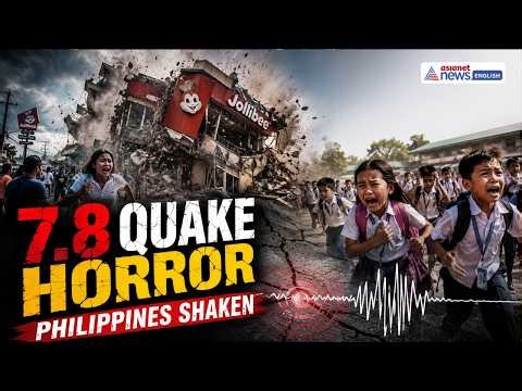 Philippines Earthquake 2026: Terrifying Moment 7.8 Magnitude Quake Strikes | Real Footage