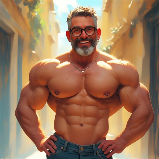 Go on take a #selfie you #ai #muscle #bodybuilding #daddy