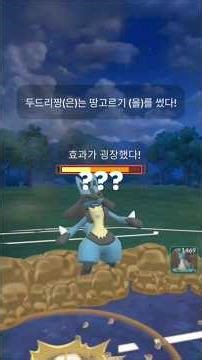 [포켓몬고]루카리오는 유명한 유리대포임ㅇㅇ#포켓몬 #포켓몬고 #루카리오 #라프라스 #타타륜