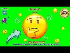 Hmmm Thinking🤔Emoji Animation With Sound Effect 🔊No Copyright Strike✔️100% Free to Download & Use👍