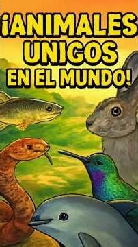 ANIMALES ÚNICOS EN EL MUNDO