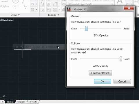 AutoCAD 2013: Command Line Transparency | AutoCAD