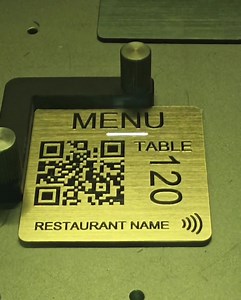 Custom Acrylic Table Number Sign: QR Code & NFC Tap Menu - Restaurant, Pub, Coffee Shop - Etsy UK