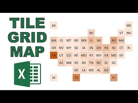 How to make a tile grid map in excel