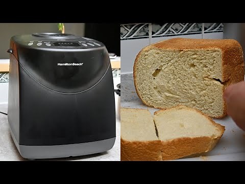 How to make a 2lb white bread loaf in the Hamilton Beach Bread Maker