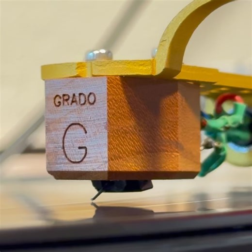 Joseph Long on Instagram: "Grado RS Reference Sonata moving iron cartridge retipped some years ago with tapered titanium cantilever and nude .2 x .7 standard elliptical diamond stylus sent in because the client bent the cantilever. I bent it back and tested it. Separation was surprisingly low as can be seen. Not sure if you can hear the difference in the video, but it’s one of those things: sounded good, but once I restored separation to over 40dB by treating the rubber suspension, it definitely