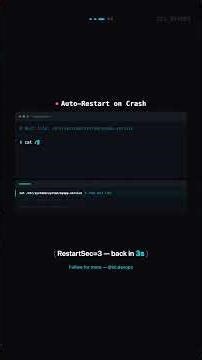 systemd in 90 Seconds — Services That Never Die
