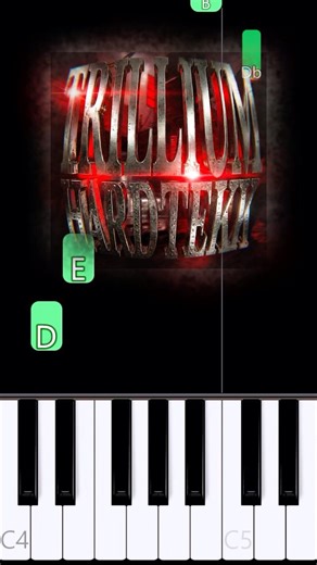 how to play "TRILLIUM HARDTEKK" on piano