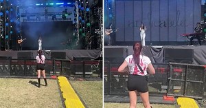 Joven debutó como cantante en concierto y solo fue su amiga: ¡Vale más que mil fans!