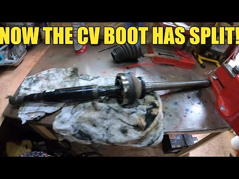 L322 RANGE ROVER Front Driveshaft Removal To Change CV Boot!